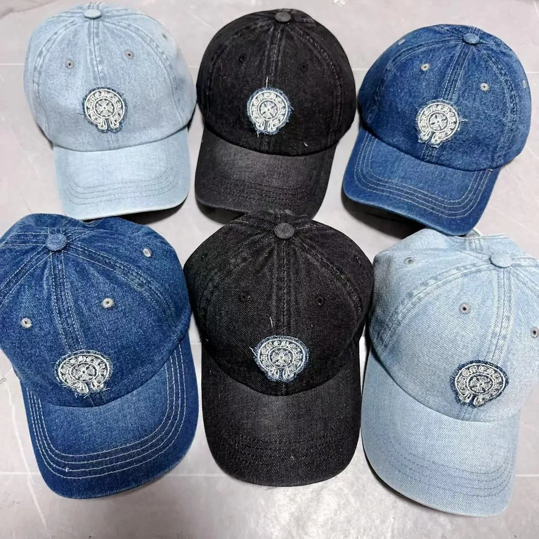 Crow Heart Denim Baseball Cap